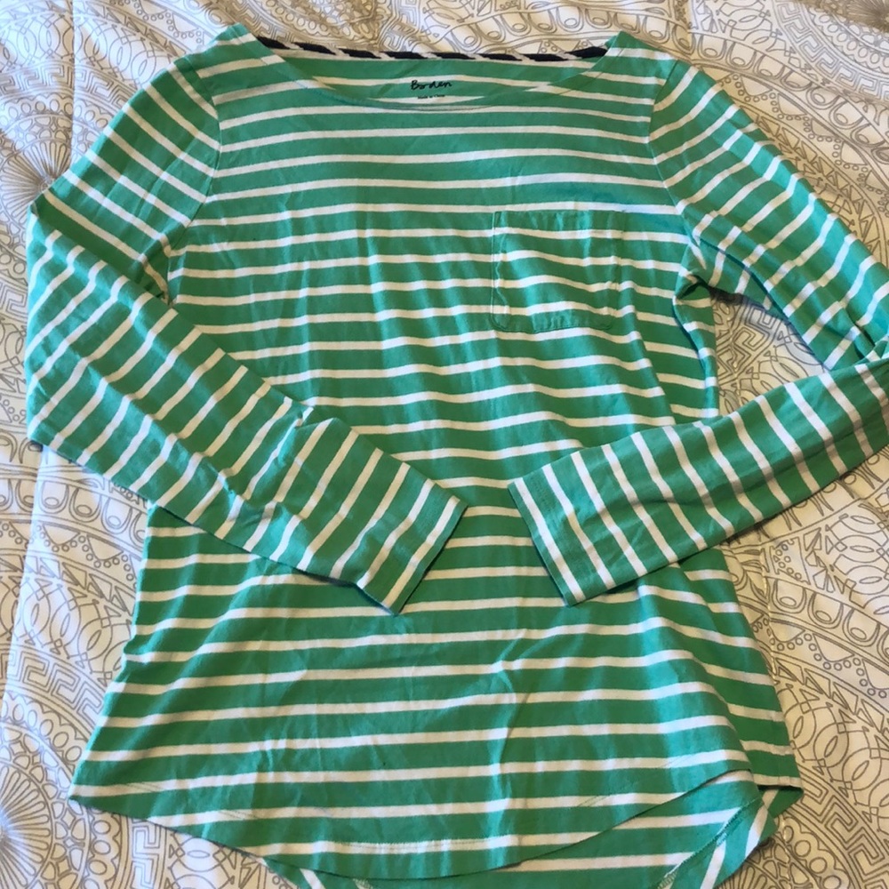 BODEN 3/4 SLEEVE GREEN TOP